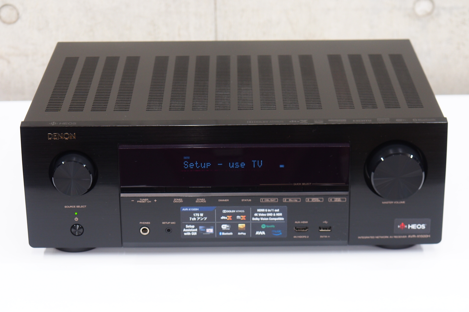 DENON AVアンプ AVR-X1500H 動作・極美品、リモコン付