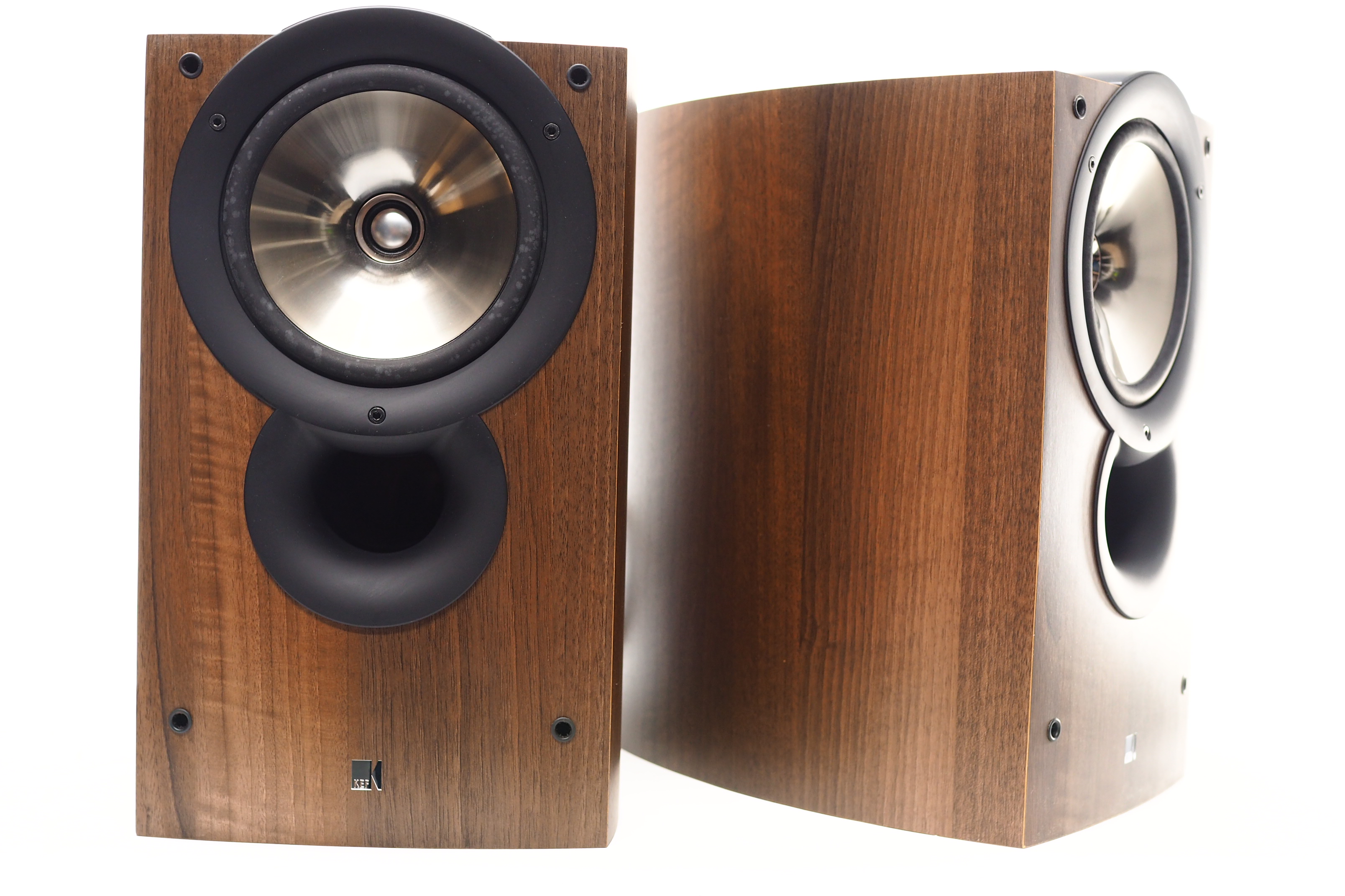 ストレッチドビー KEF iQ3 ペア ウォルナット スピーカーケーブル付き