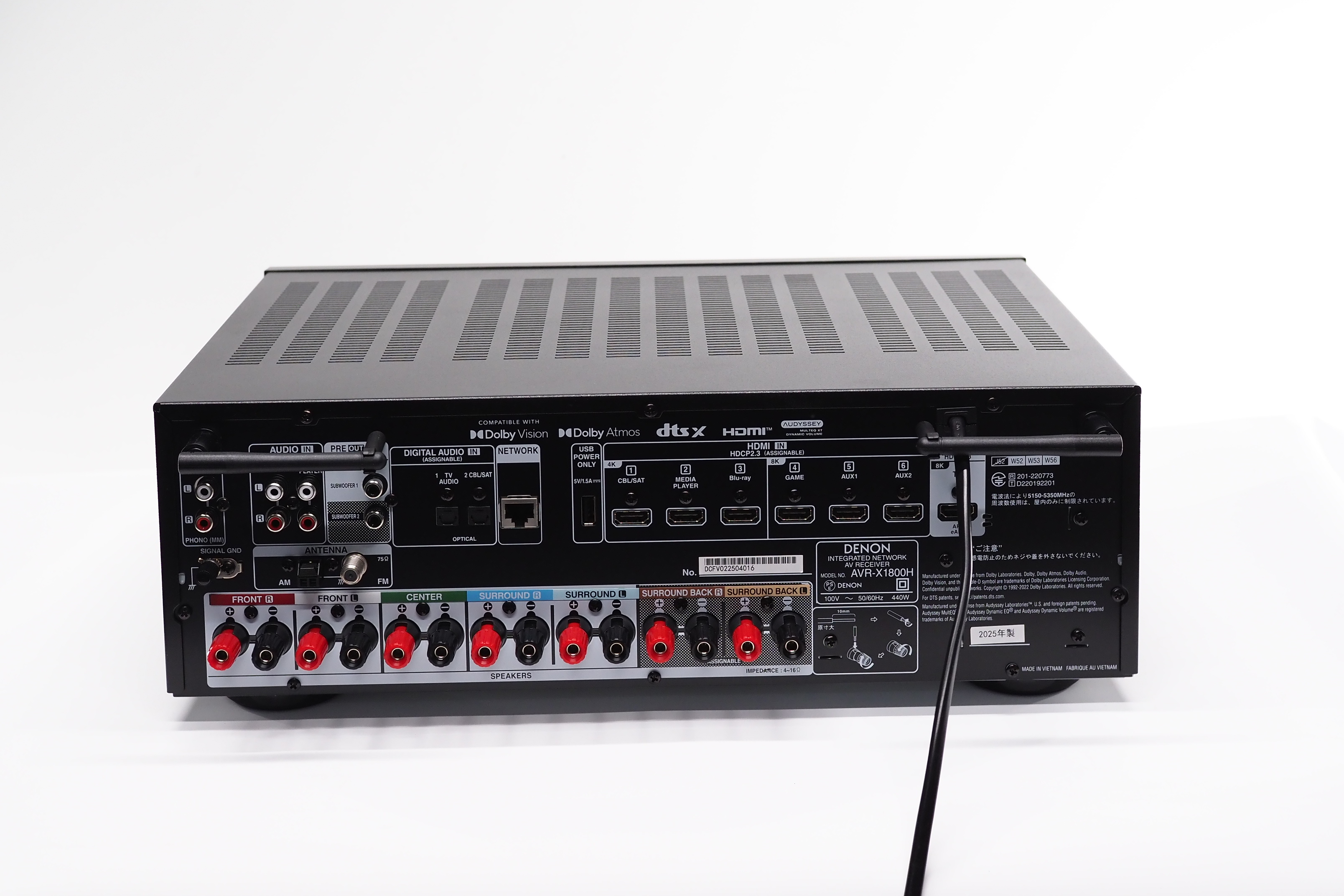 アバックWEB-SHOP / 【中古】DENON AVR-X1800H【コード22-100244】AVアンプ