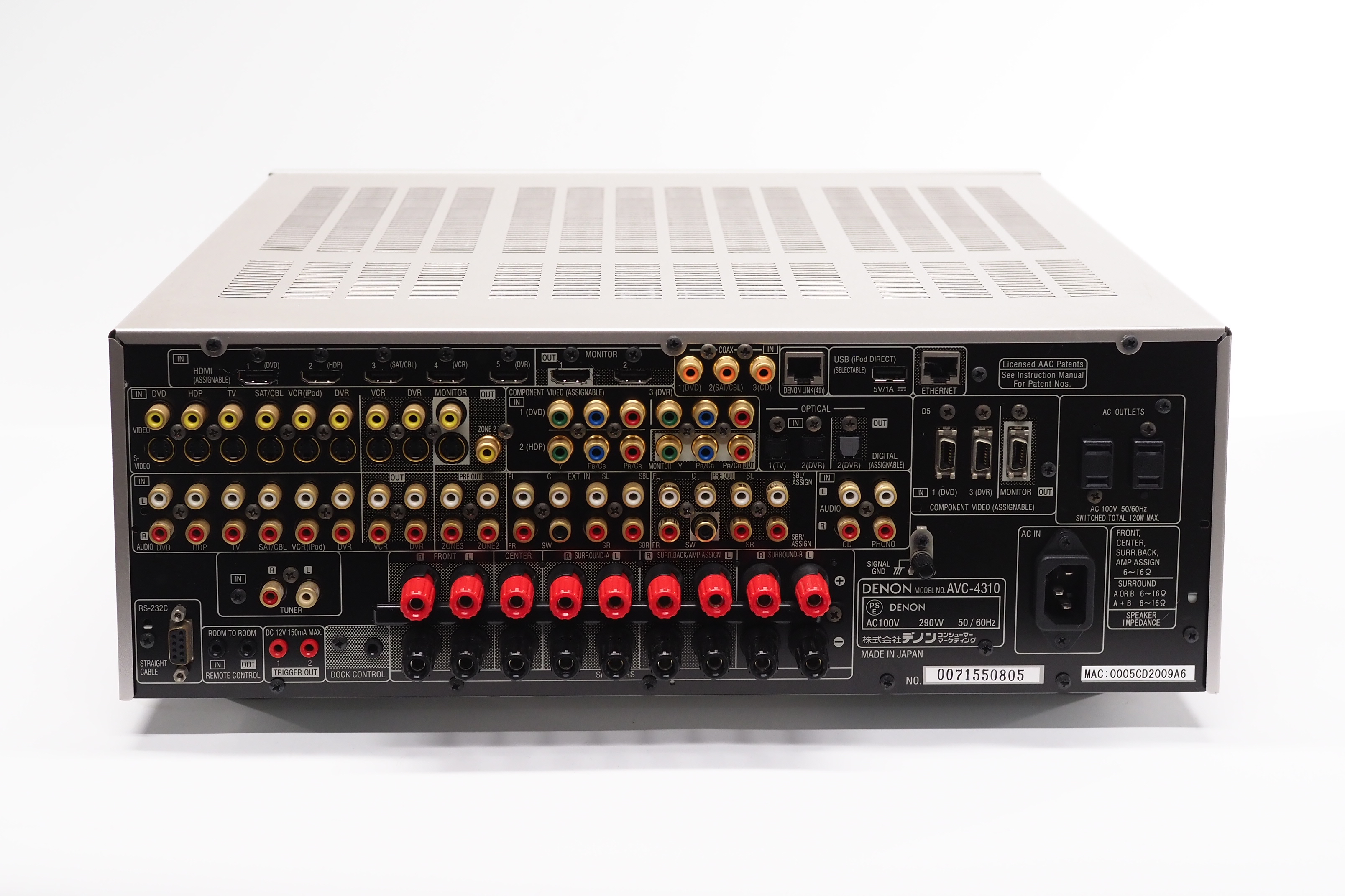 アバックWEB-SHOP / 【中古】DENON AVC-4310【コード22-100141】AVアンプ