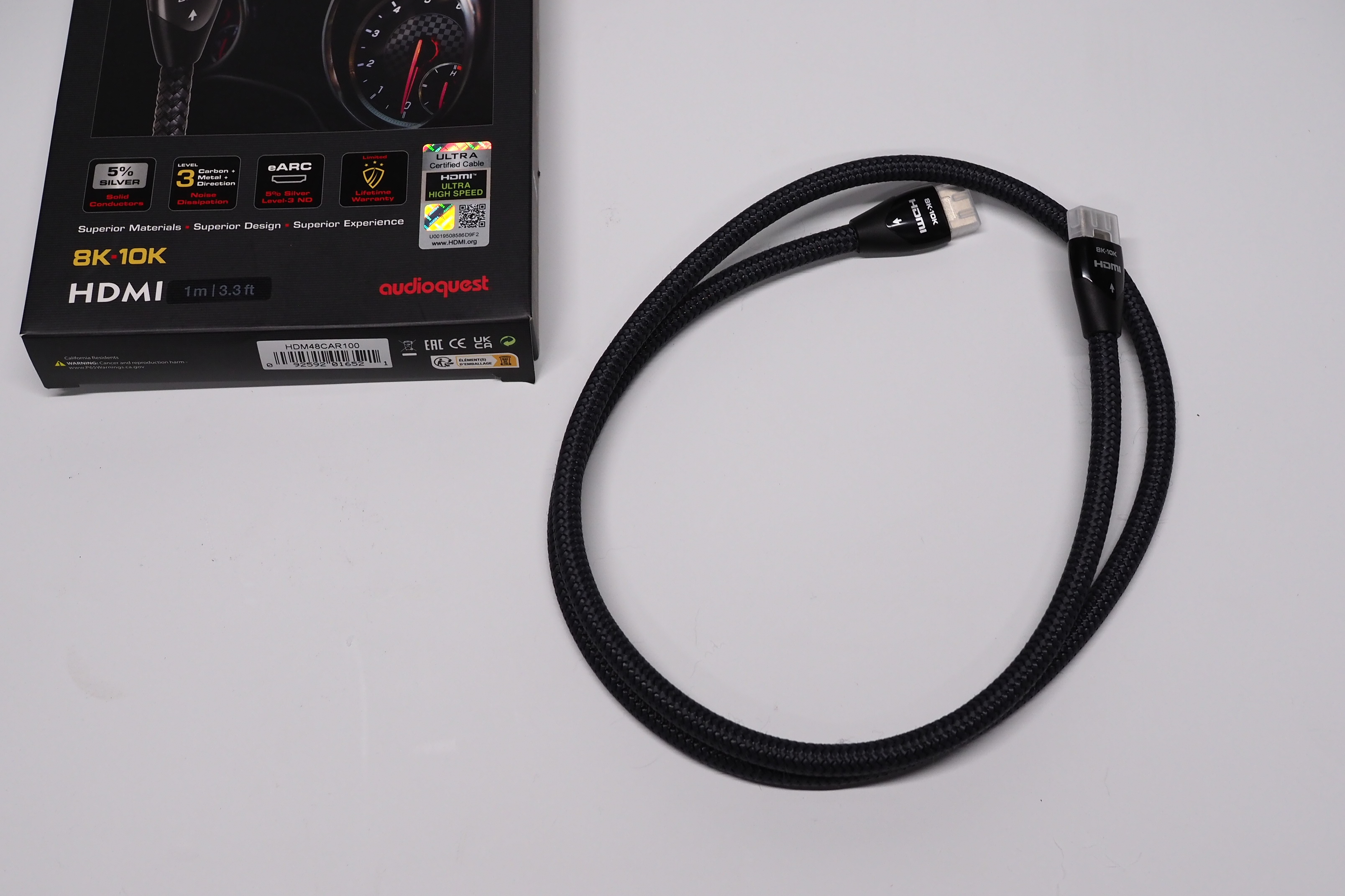 オーディオクエスト Carbon48HDMIケーブル1m中古美品　PS5などに アバックWEB-SHOP / 【中古】audioquest Carbon48/HDMI/1m【コード22
