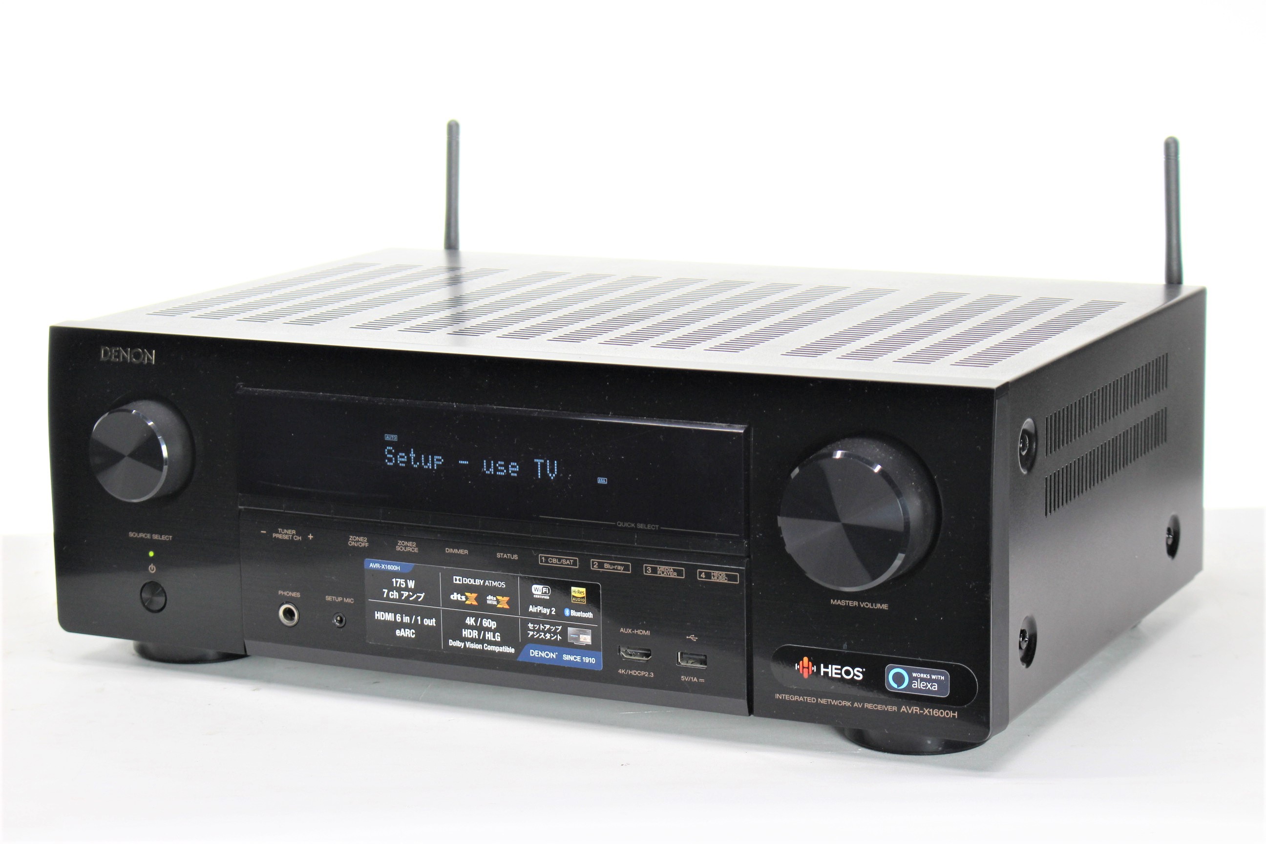 DENON AVR-X1600H 【7.2ch】【Dolby Atmos対応】