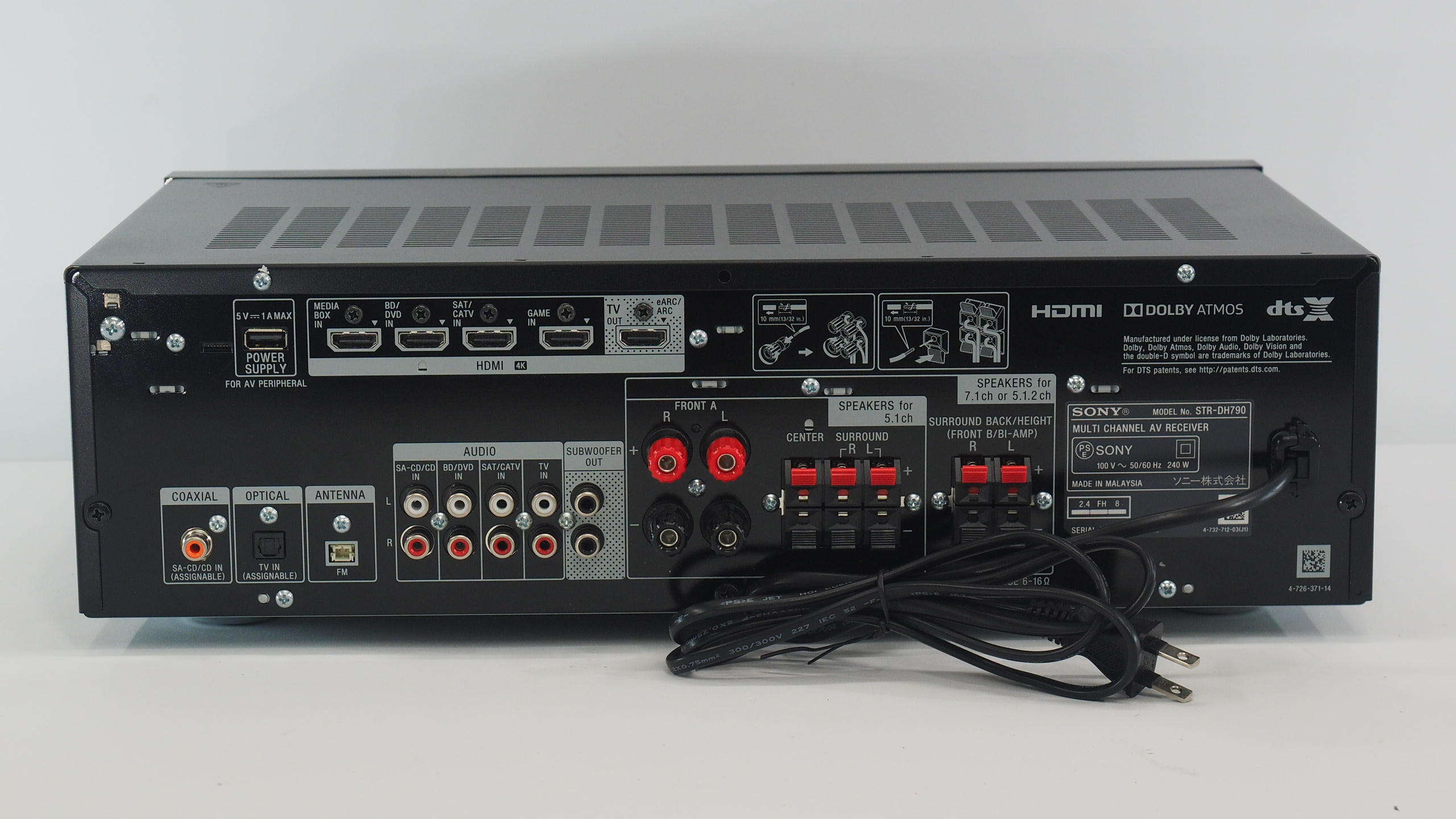 【美品】SONY AVアンプ STR-DH790 アバックWEB-SHOP / 【中古】SONY STR-DH790【コード10-100895】AVアンプ