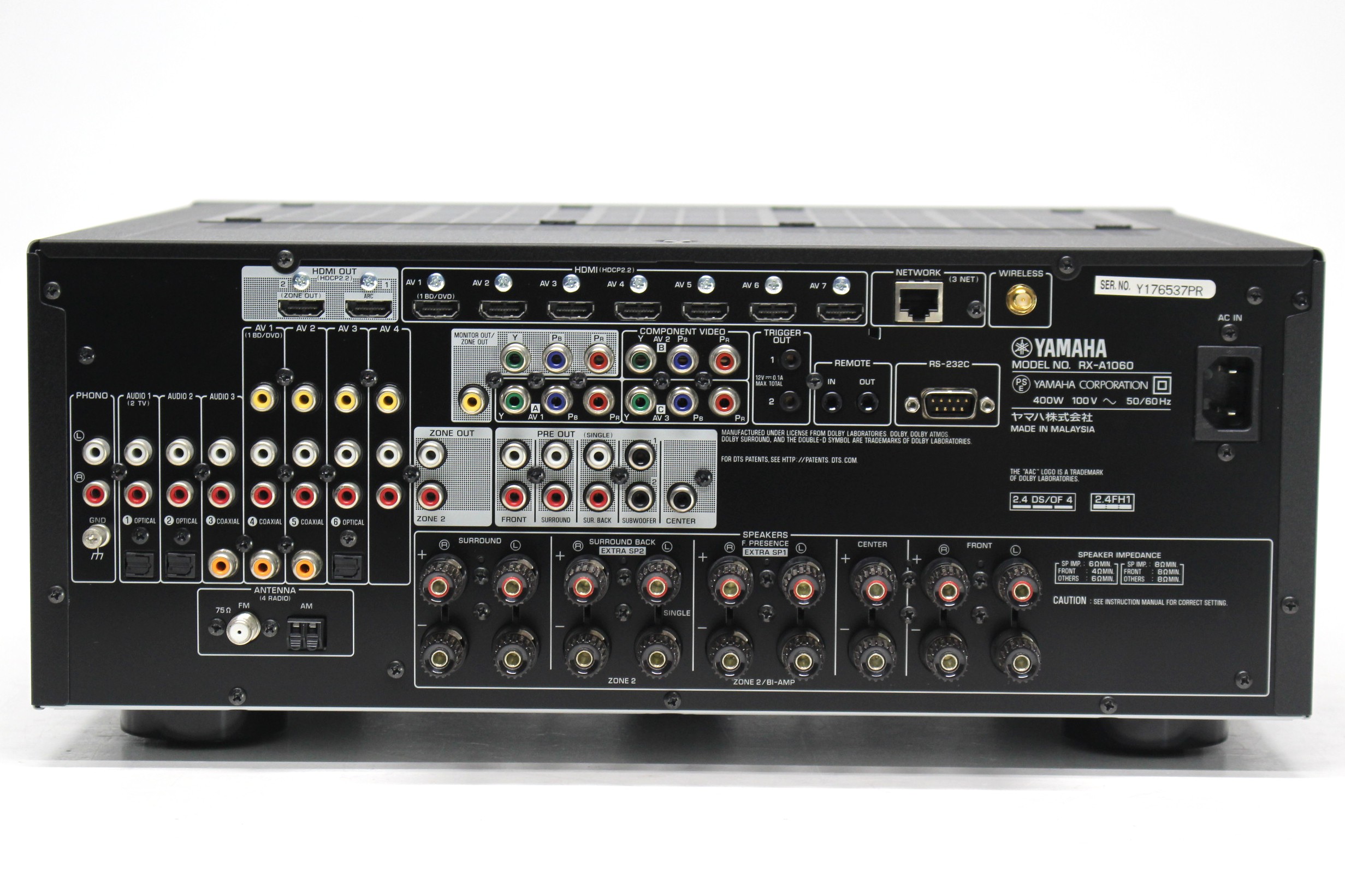 アバックWEB-SHOP / 【中古】YAMAHA RX-A1060(B)【コード22-100489】AV