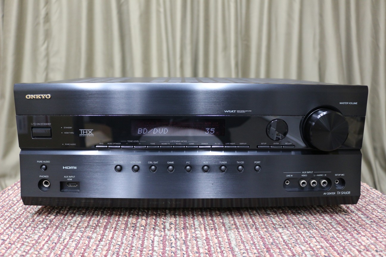 ONKYO TX-SA608(B) 7.1ch AVアンプ ONKYO TX-SA608（onkyo AVアンプ TX-SA608 動作品 スピーカー有可）