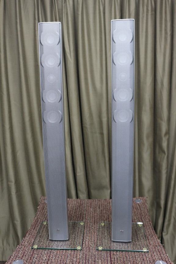ドイツ エラック社のELAC CINEMA PIPE スピーカ シルバー ペア