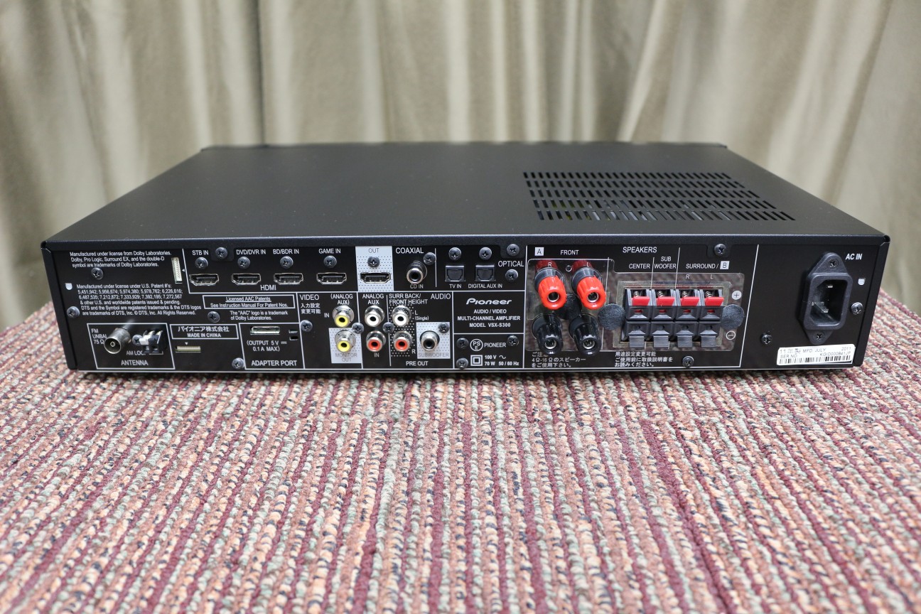 中古】Pioneer VSX-S300【コード00-92420】 | 中古販売・買取サイトの 