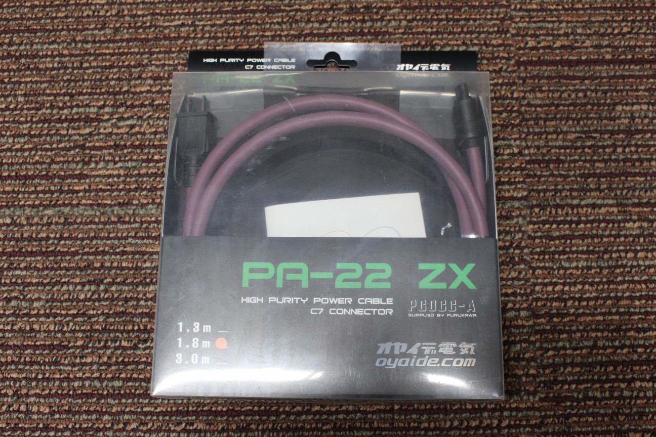OYAIDE PA-22 ZX 1.8 m オヤイデ電気 電源ケーブル メガネ