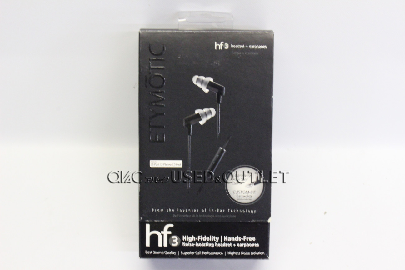【買取】 ETYMOTIC RESEARCH hf3 BLACK 【コード0098323】 買取サイトのアバック