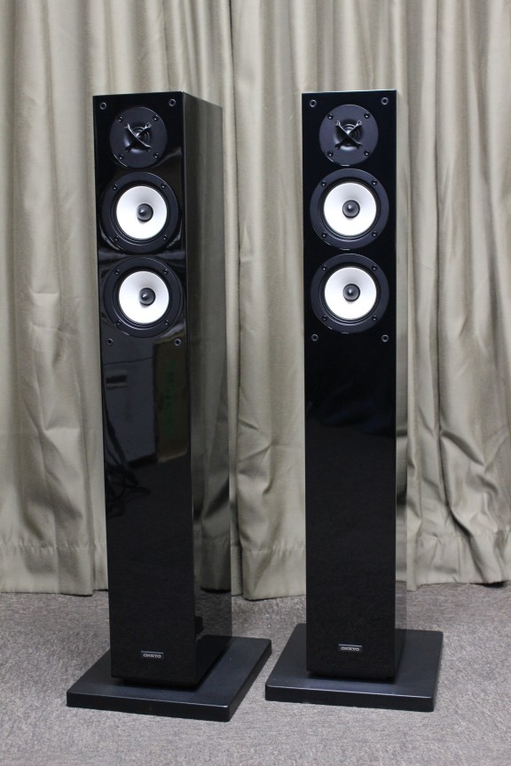 ONKYO 2ウェイスピーカーシステム D-309E 黒 セット