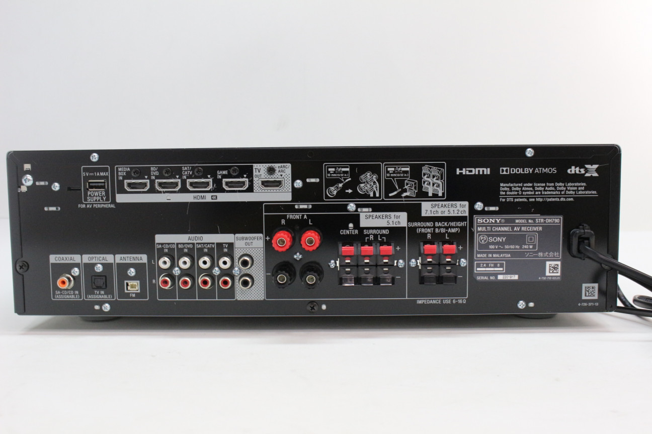 新版 ソニー SONY マルチチャンネルインテグレートアンプ STR-DH790