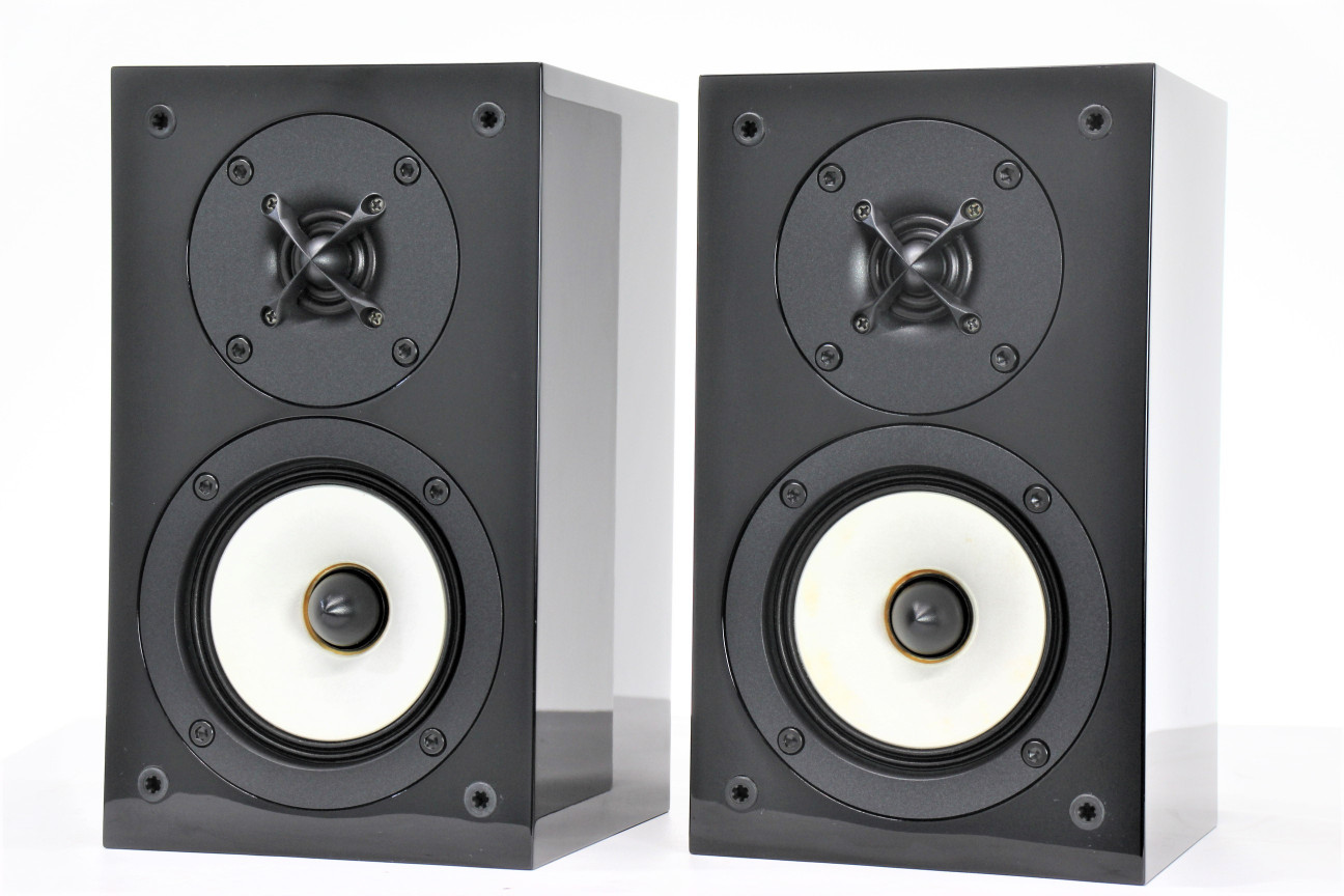 美品】ONKYO オンキョー D-309M 2本 サラウンドスピーカー スタンド付