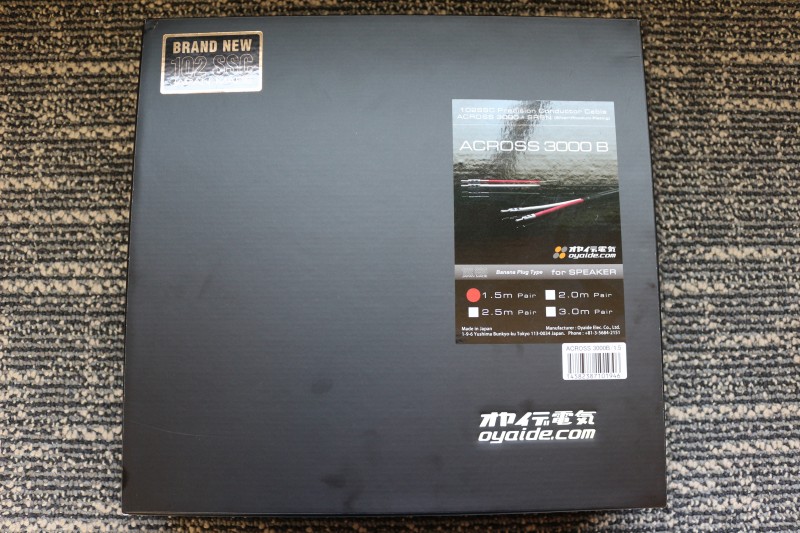 本物の OYAIDE ACROSS 3000 B 1.5m バナナプラグ仕様 スピーカーケーブル fucoa.cl