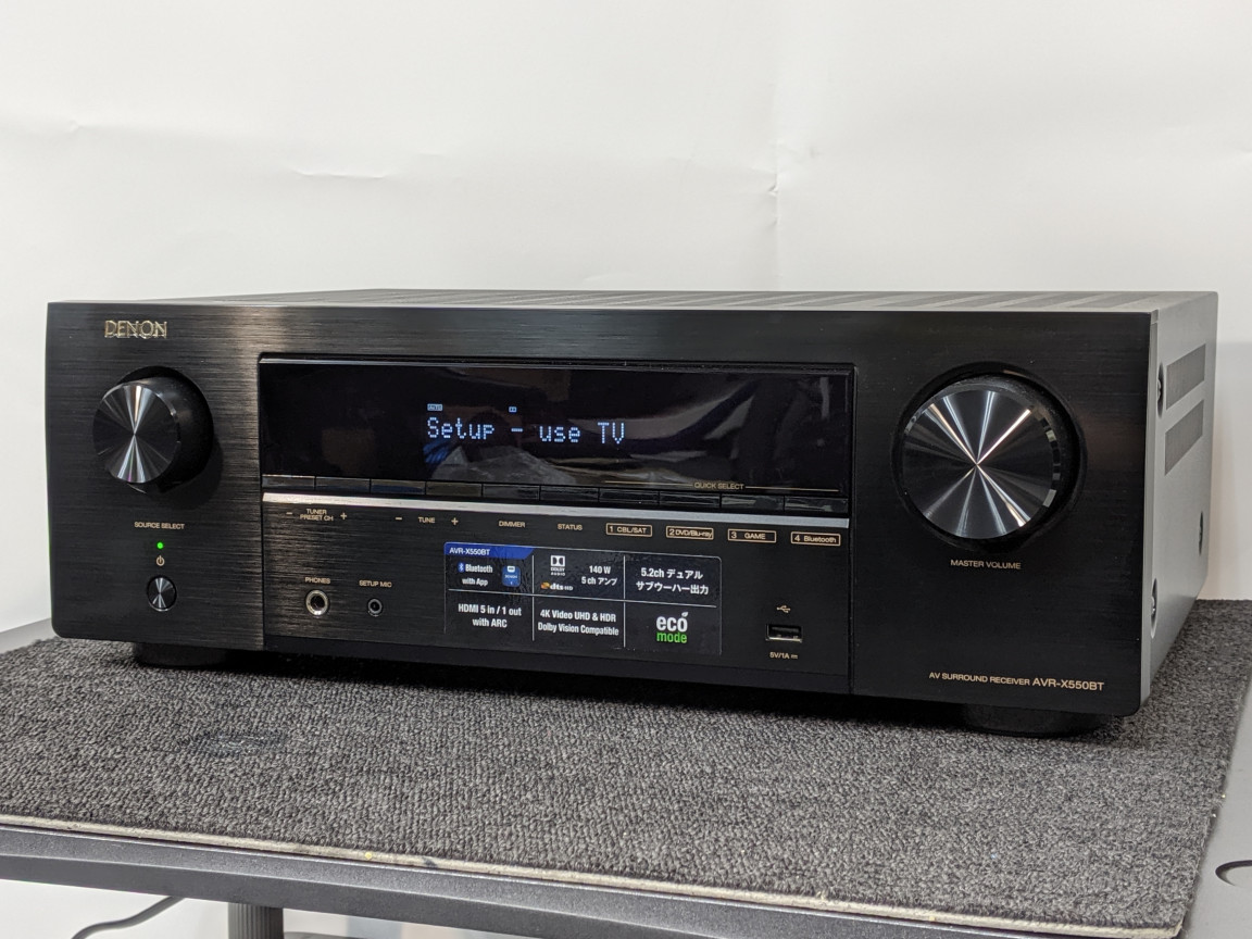 展示処分品】DENON AVR-X550BT【コード05-00758】 | 中古販売・買取サイトのアバック 展示処分品】DENON AVR-X550BT【コード05-00758】 | 中古販売・買取サイトのアバック