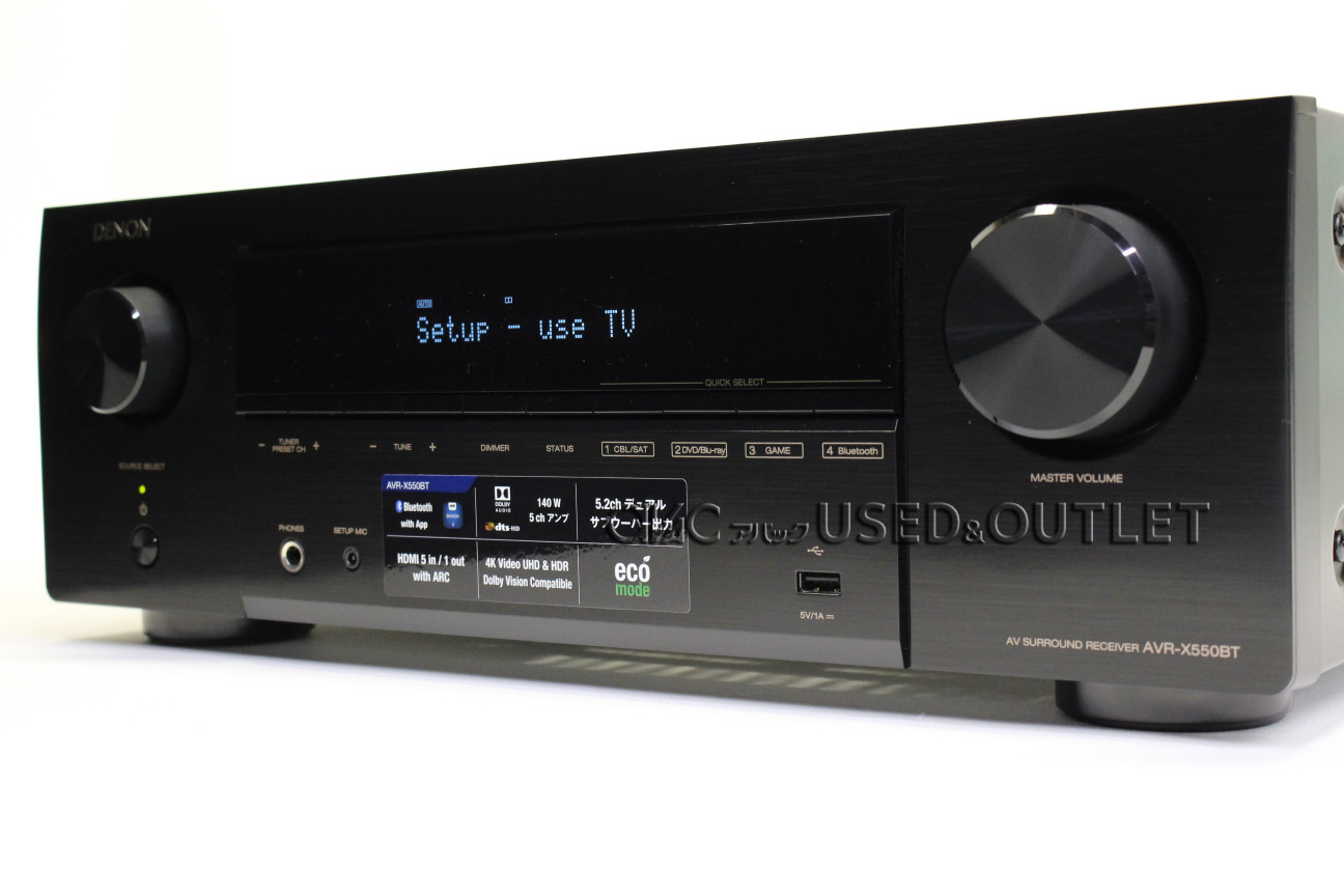 展示処分品】DENON AVR-X550BT【コード90-00943】 | 買取サイト