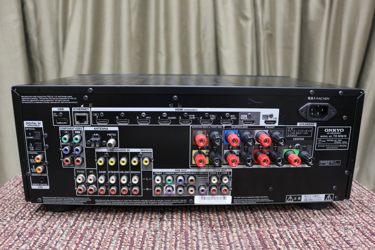 【中古】ONKYO TXNR616(B)【コード0091592】 中古販売・買取サイトのアバック