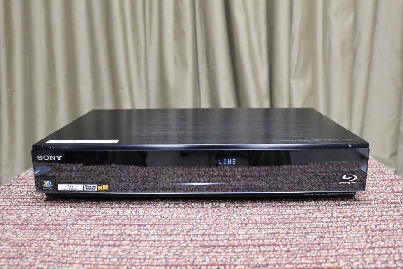 【⚠️ジャンク品】SONY BDZ-AX1000 ブルーレイ/DVDレコーダー ⚠️ジャンク品】SONY BDZ-AX1000 ブルーレイ/DVDレコーダー