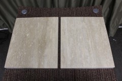 【買取】大理石トラバーチン・オーディオボード(ペア)【コード00-97109】